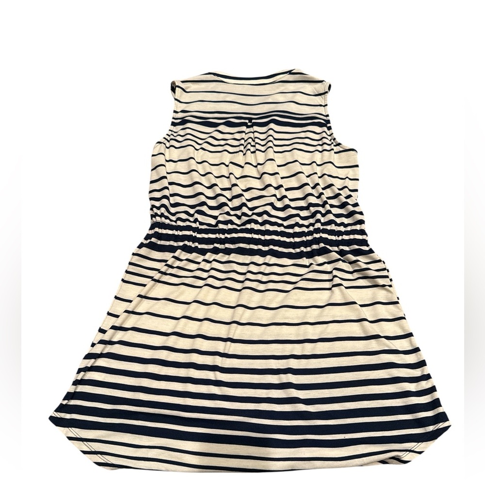 Lily Rose Navy and White Striped Dress Size XL - Picture 2 of 4
